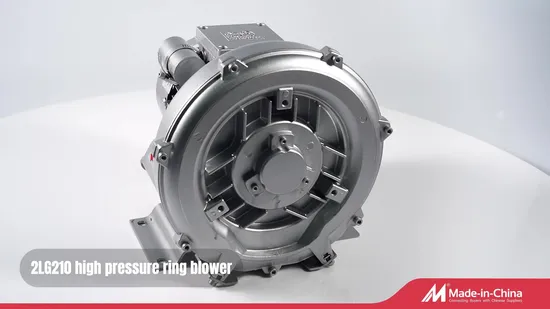 공장 공급 0.5HP 단일 단계 터빈 압축기 고압 전기 통기 미니 링 송풍기